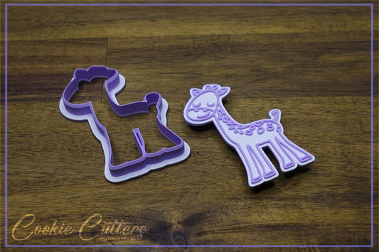 Giraffe Cookie Cutter/Stamp Embosser #JS3