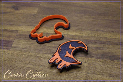 Halloween Spooky Moon Cookie Cutter/Stamp Embosser #HW8