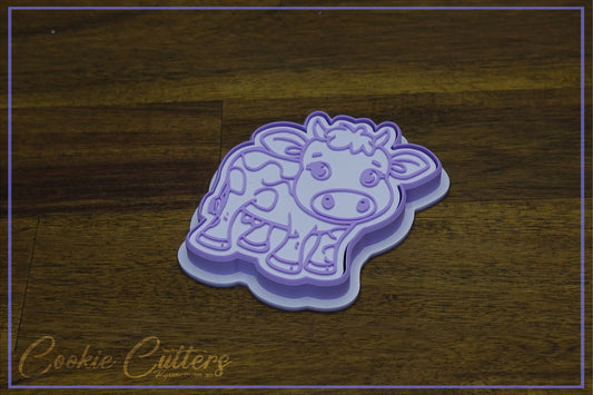 Cow Farm Animal Cookie Cutter/Stamp Embosser #FA9