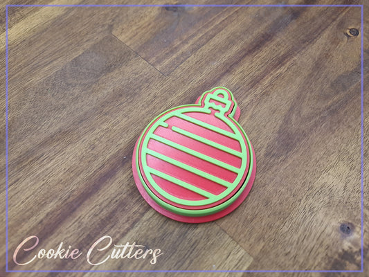 Christmas Ball Decoration Cookie Cutter/Stamp Embosser