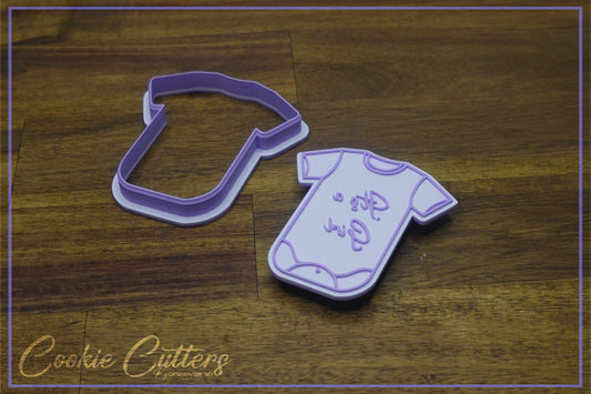 It's a Girl Baby Jump Suit Onesie Cookie Cutter/Stamp Embosser #BN6