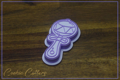 Baby Rattle Cookie Cutter/Stamp Embosser #BN7