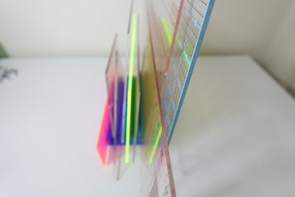 Quilters & Sewing Ruler/Stencil Holder - 9 Slot 3 Tier