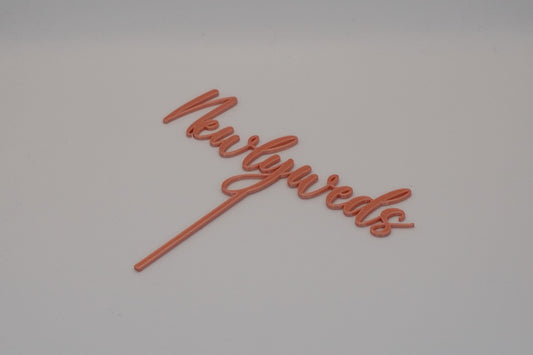 Newlyweds Cake Topper
