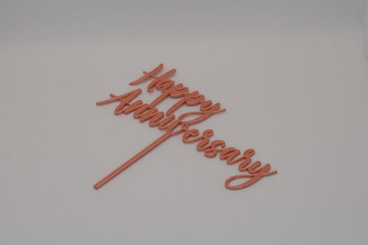 Happy Anniversary Cake Topper