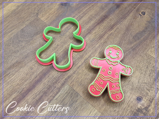 Gingerbread Man Christmas Cookie Cutter/Stamp