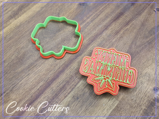 Merry Christmas Cookie Cutter/Stamp Embosser