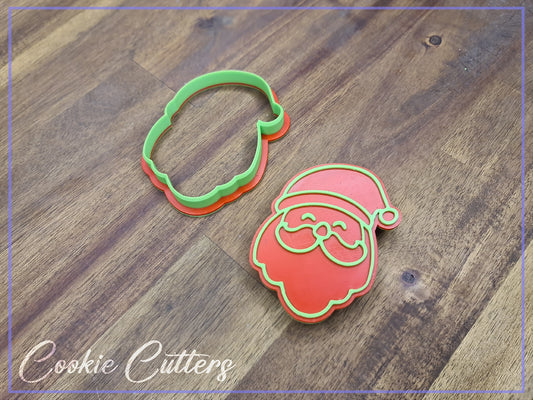 Christmas Santa Cookie Cutter/Stamp Embosser
